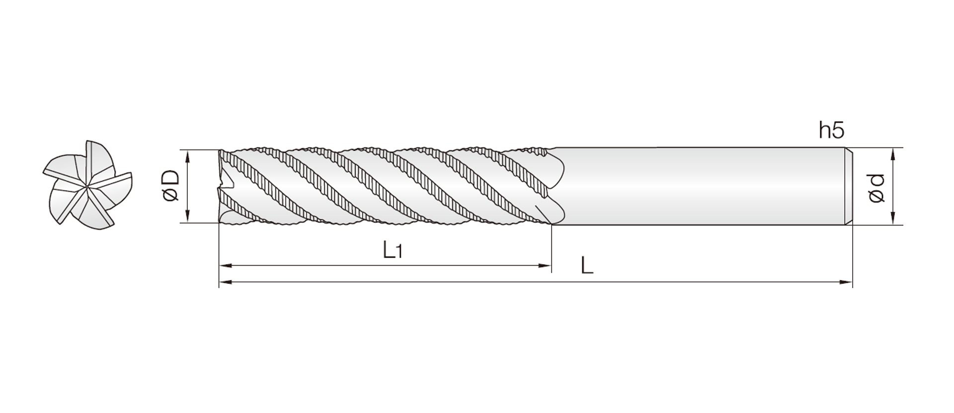 5JJROU (Schruppen mit variablem Drall)