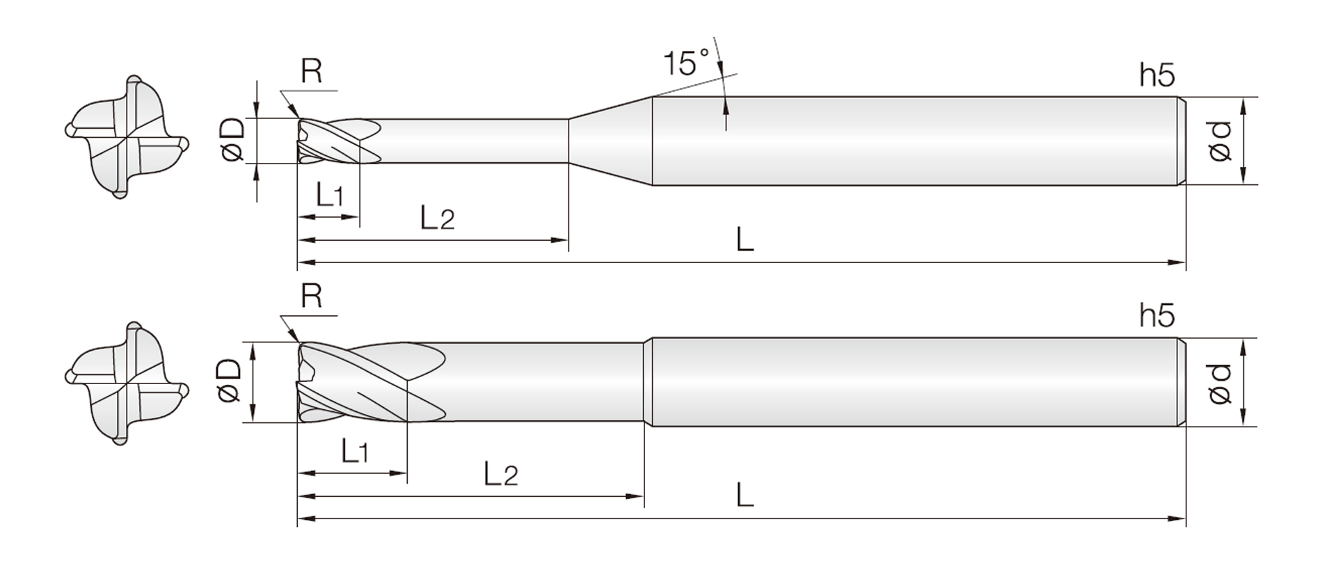 4JJCR (JJ Rippen-Torusfräser)