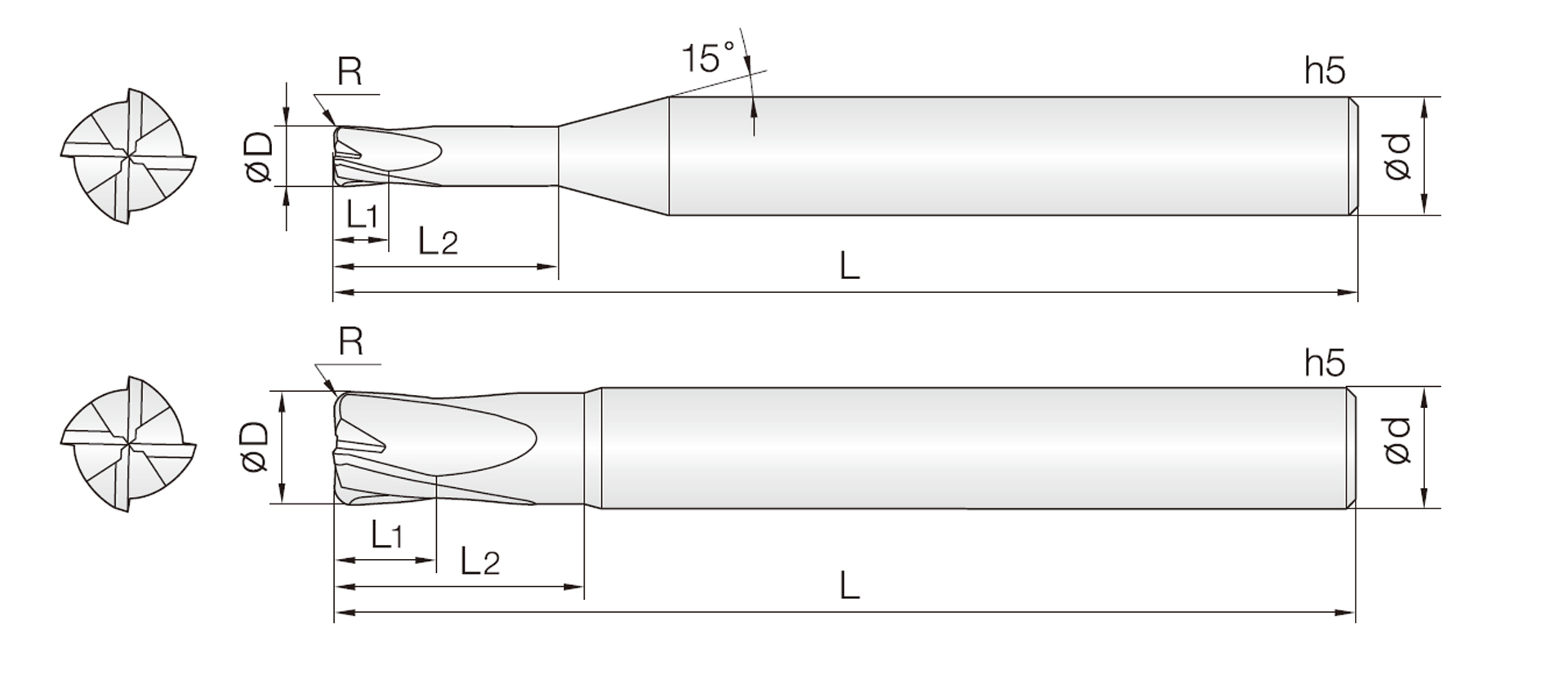 4&6JJRC (Hochvorschub Eckenradiusfräser)