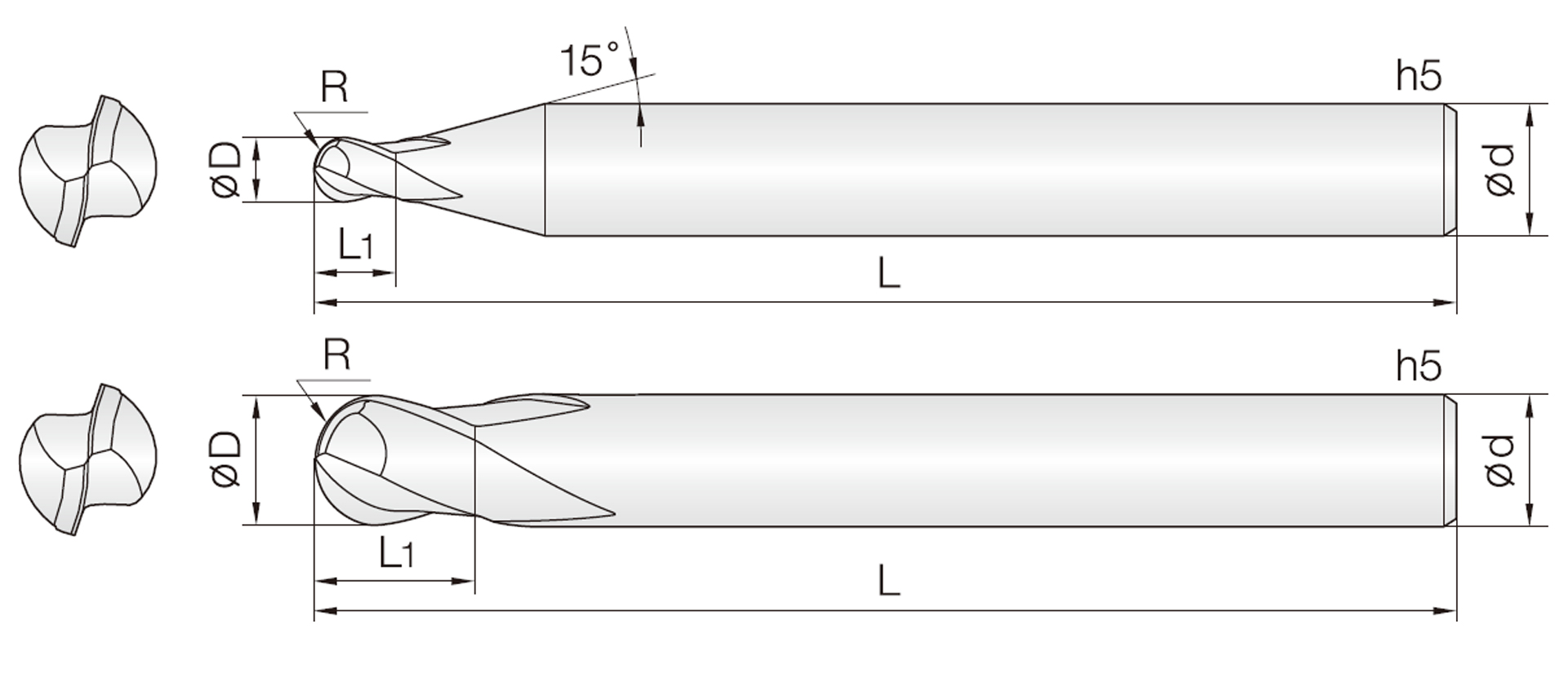 2HSB (kurze Ausführung Kugel)