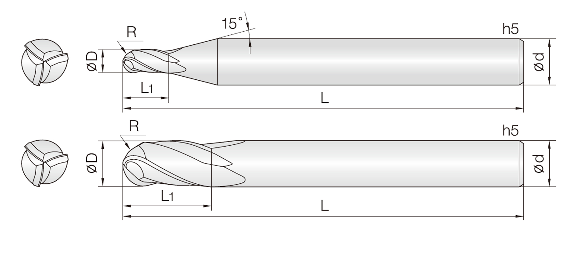 3HCB (Standardlänge Kugel)
