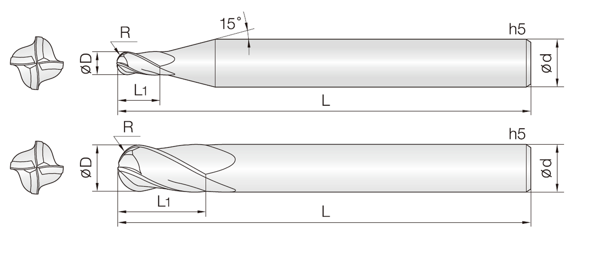 4HCB (Standardlänge Kugel)