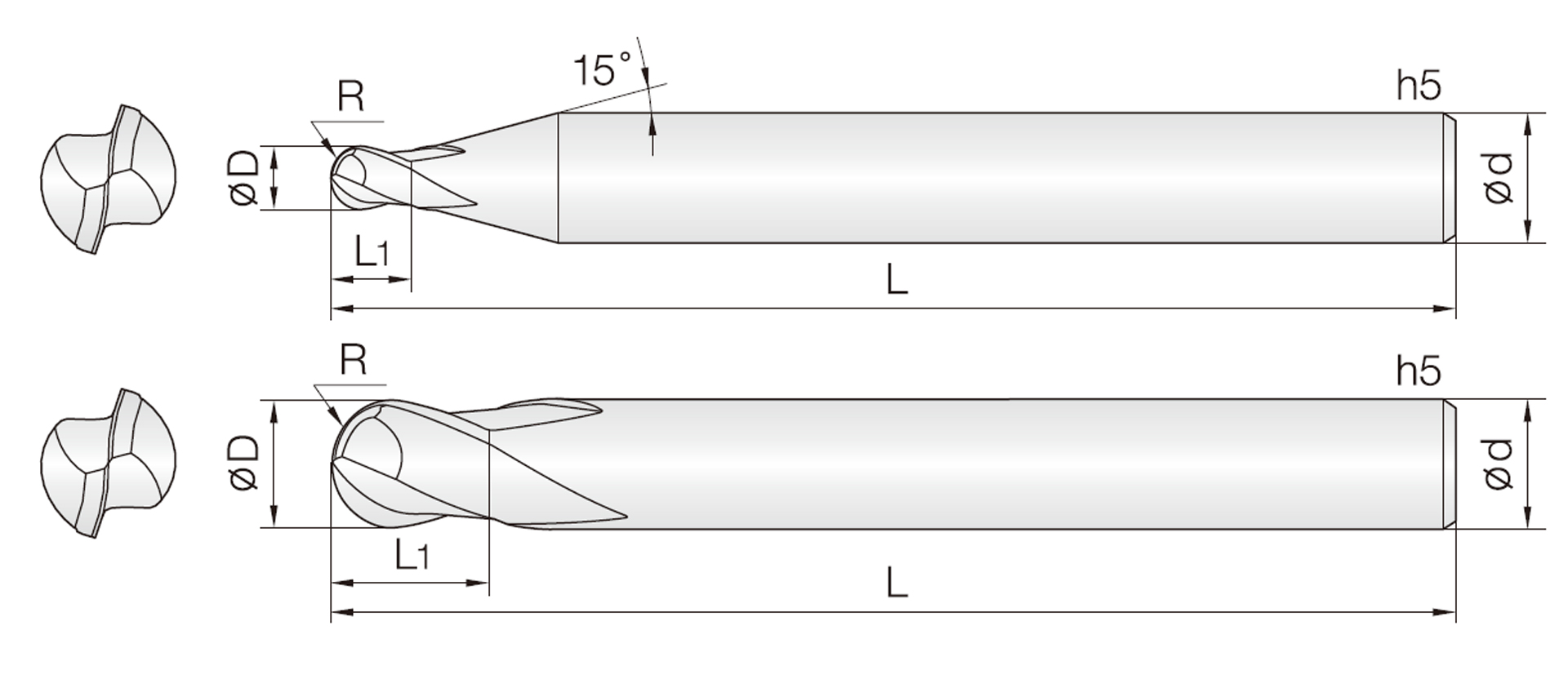 2HSBG (kurze Ausführung Kugel)