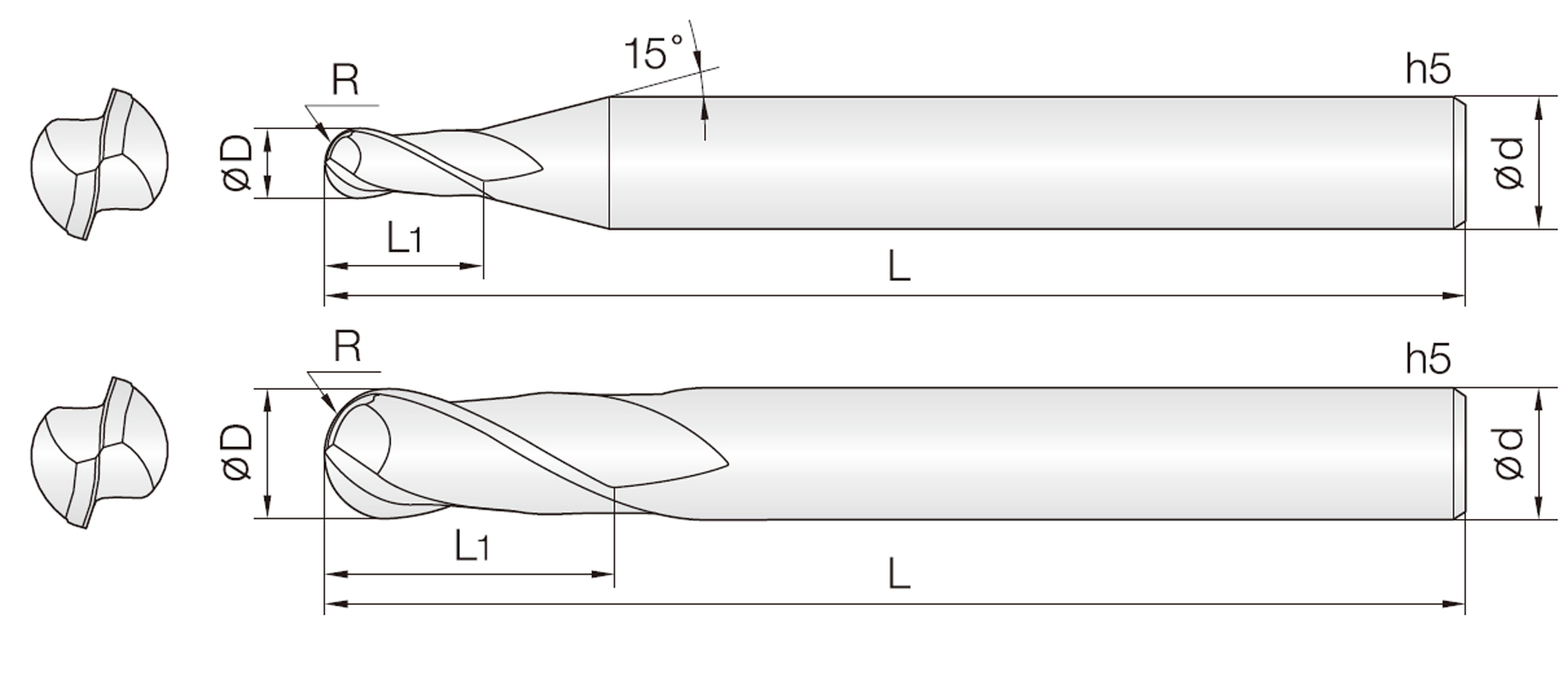 2HCBG (Standardlänge Kugel)