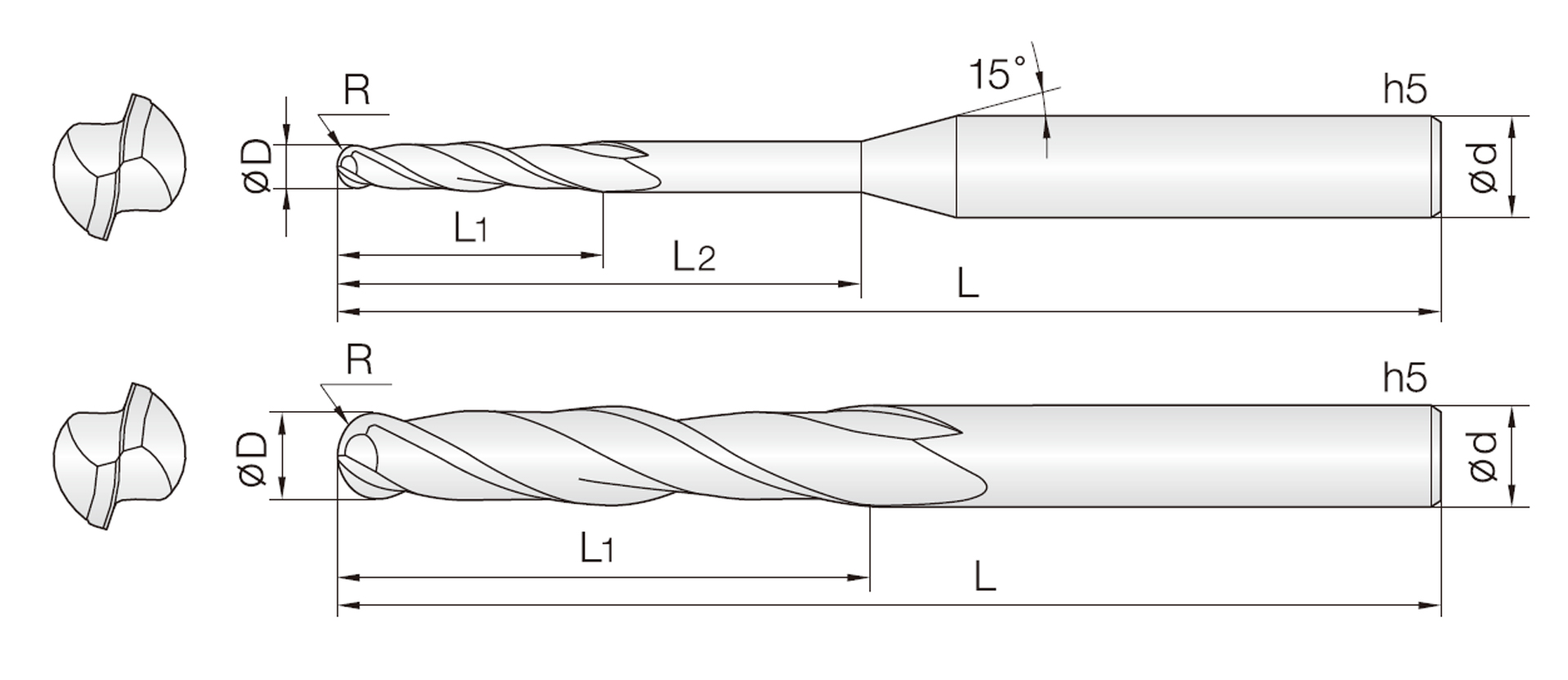 2GBE (langer Schaft Kugel)