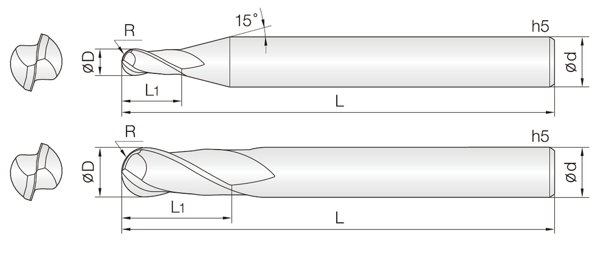 2DLB (R-TAC-beschichtet Kugel)