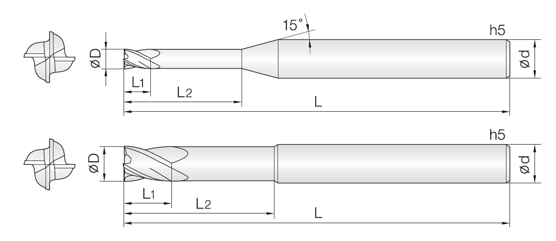 4HREG (Rib End Mills)