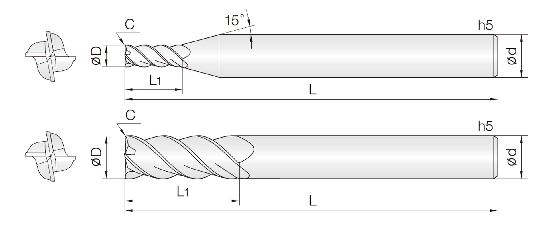 4SUE (Anti-Chatter End mills)