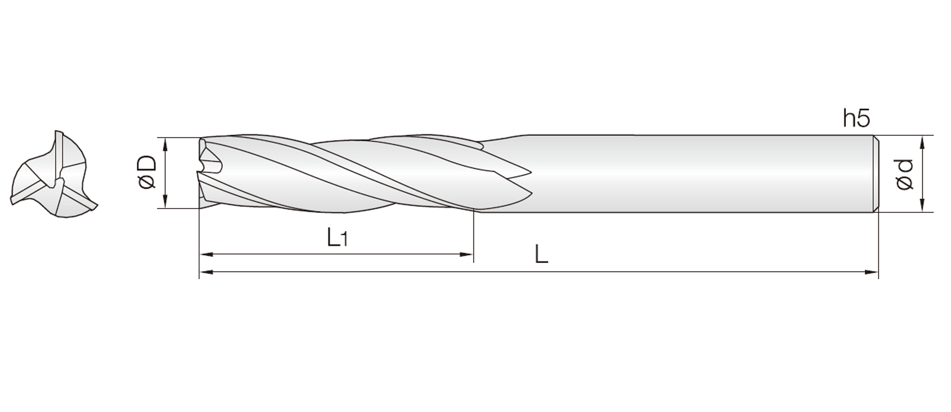 3FALE (Mirror-finish end mills)