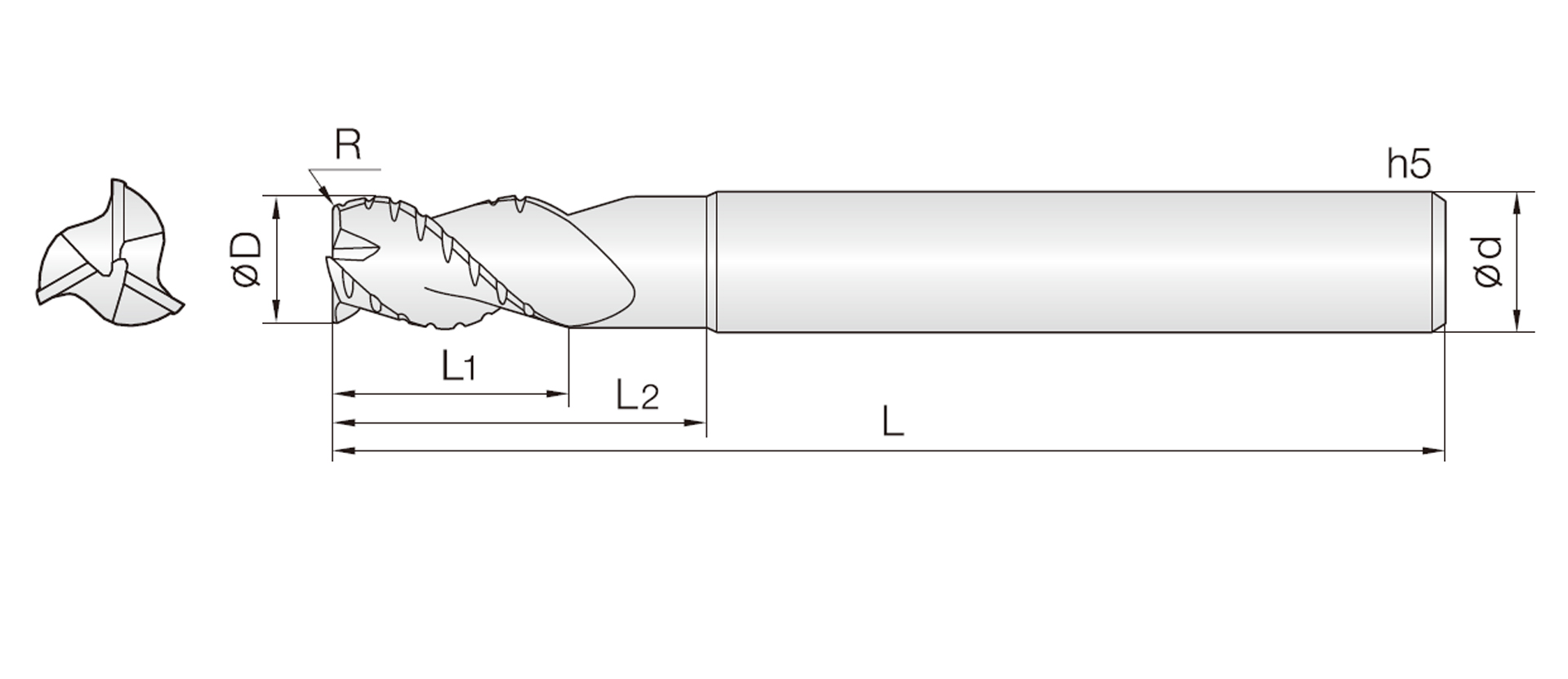 3ARC (Radiuswerkzeuge zum Vorschlichten und Schruppen)
