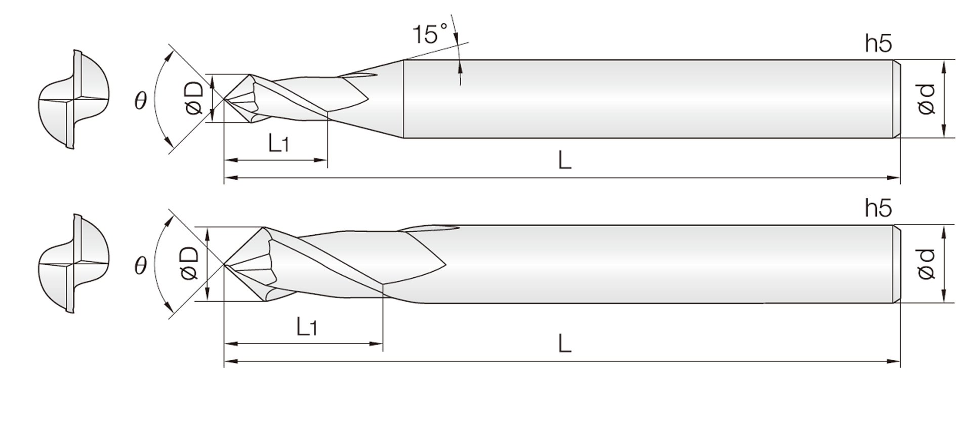 2CEN (Centering End Mills)