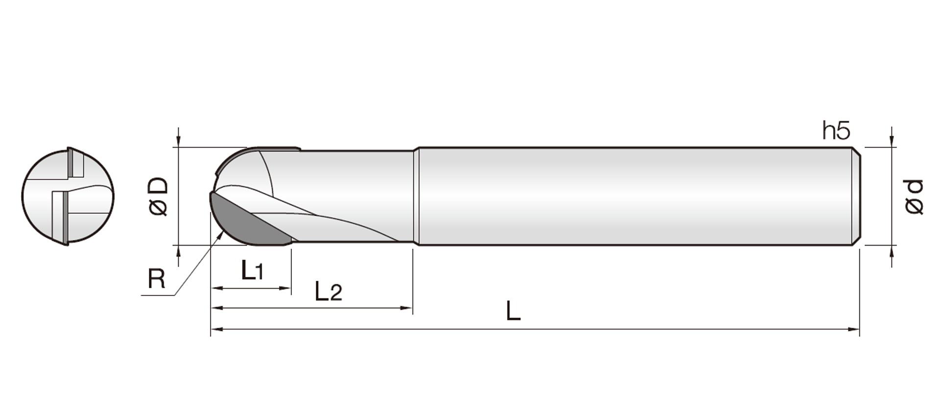 1&2BPCD (PCD 볼 엔드밀)