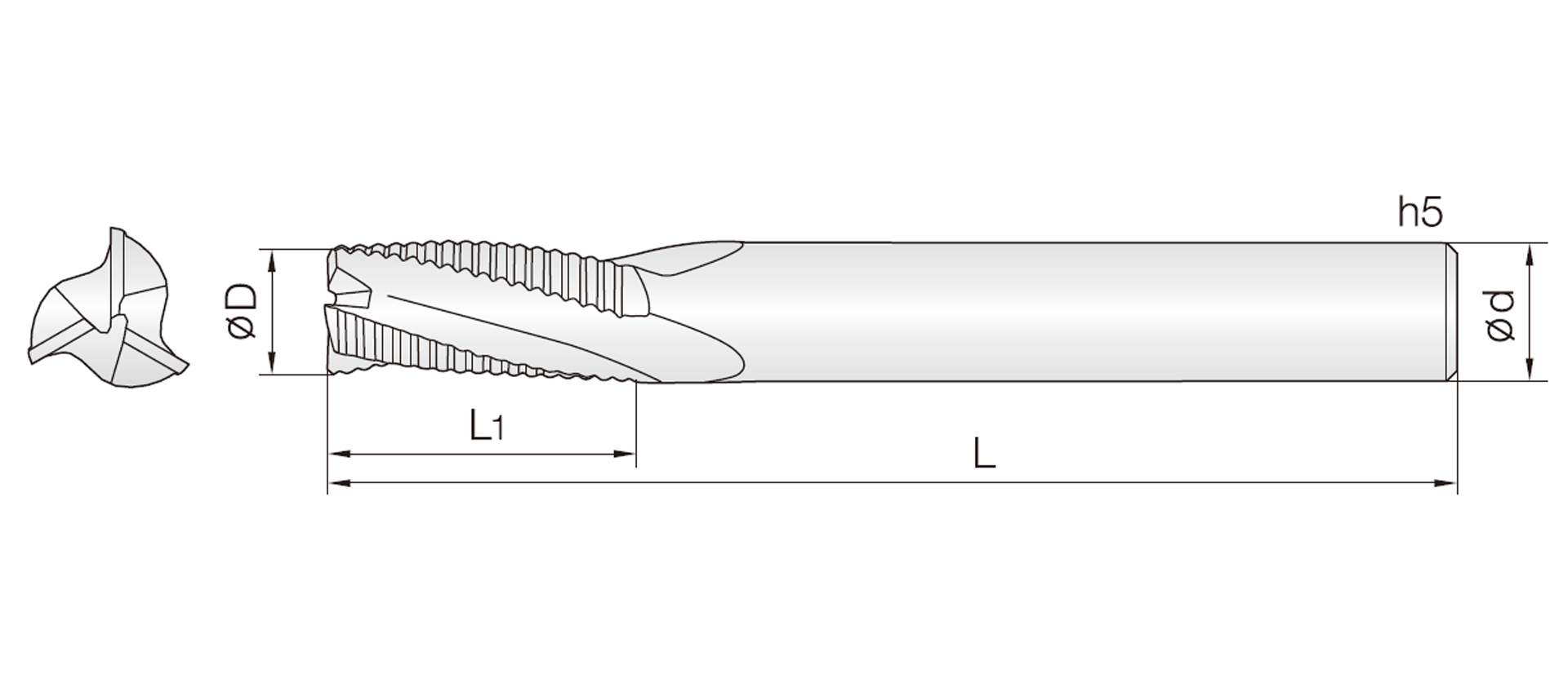 3&4ROU (Roughing end mill)