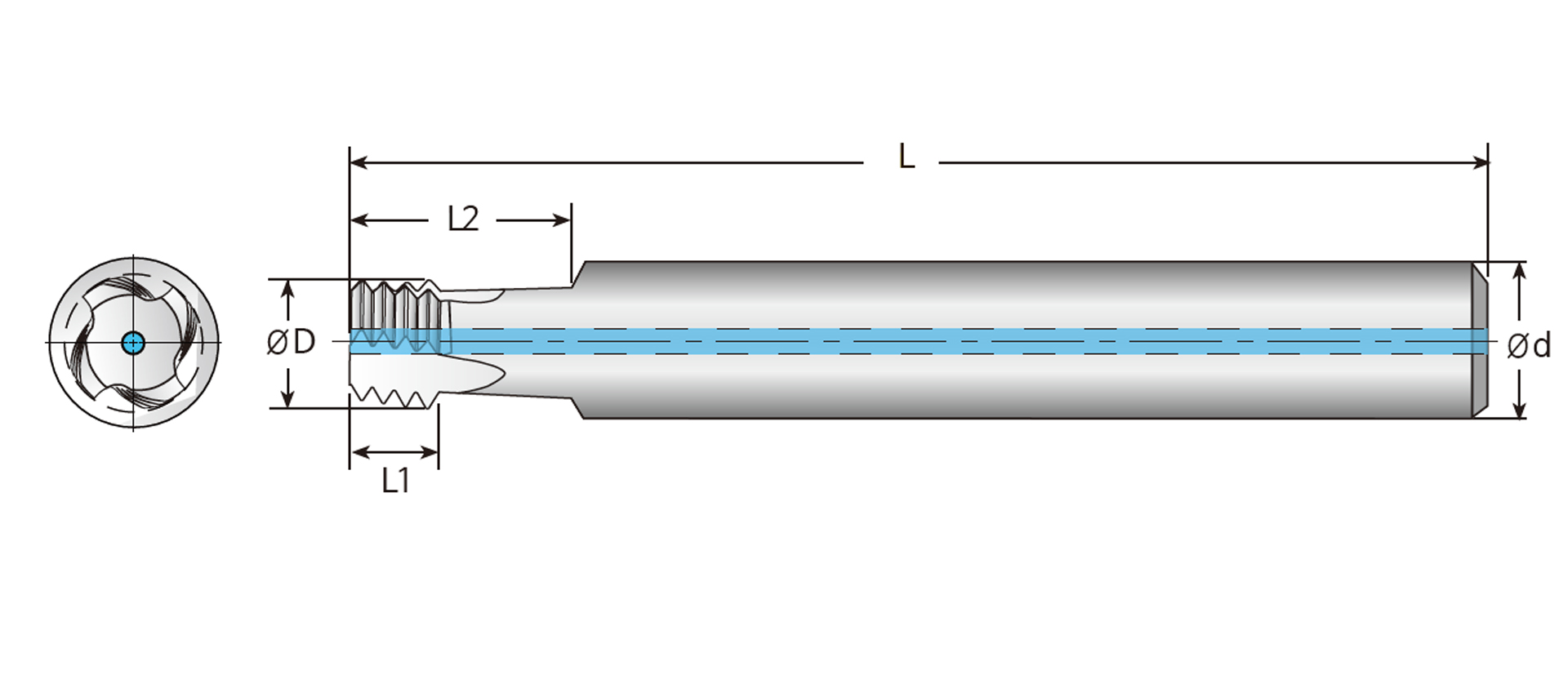 4NPTSS (SUS 파이프 테이퍼 나사 가공)