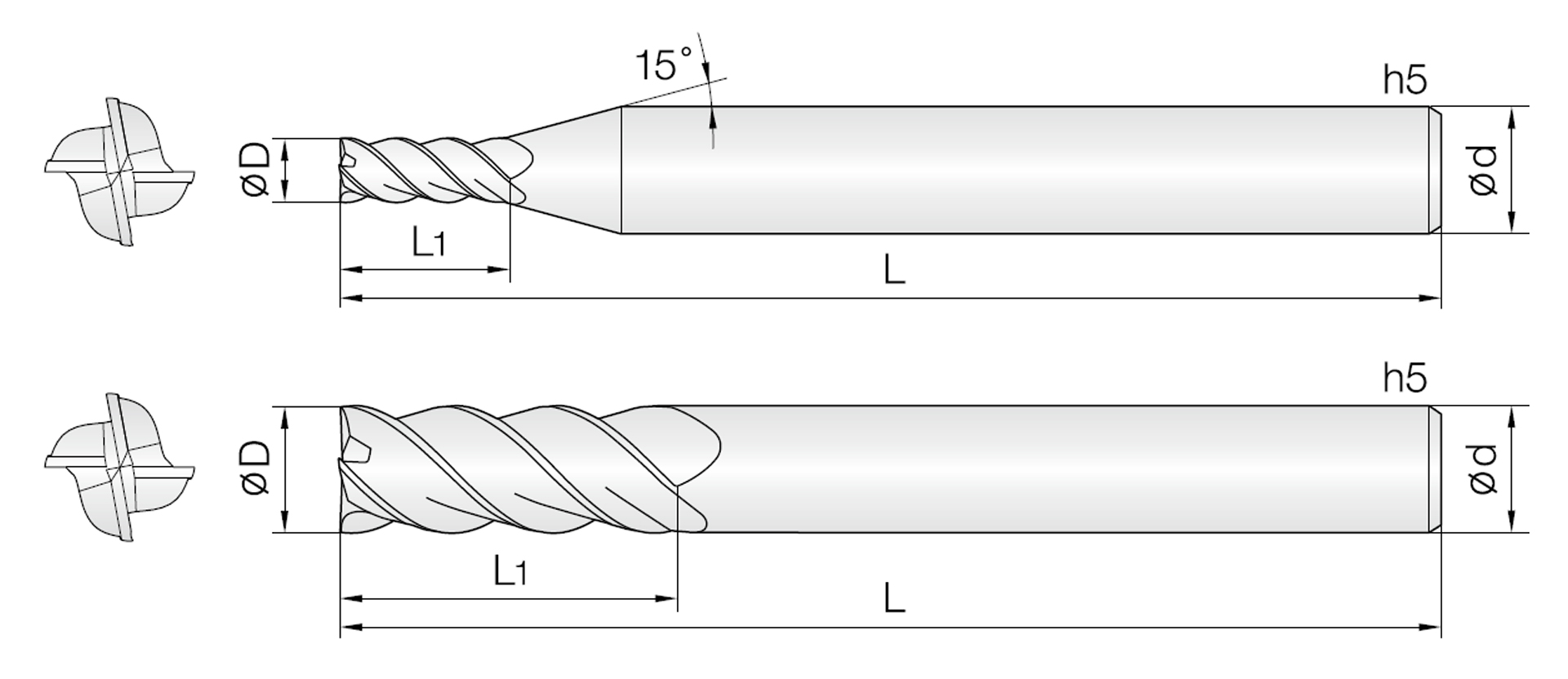 4VSE (High-Efficiency General-Purpose End mills)