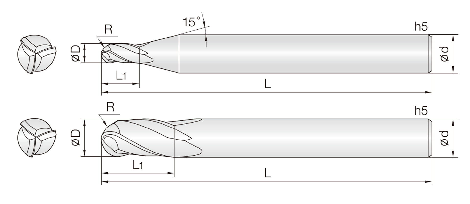 3MBE (universell Kugelfräser)