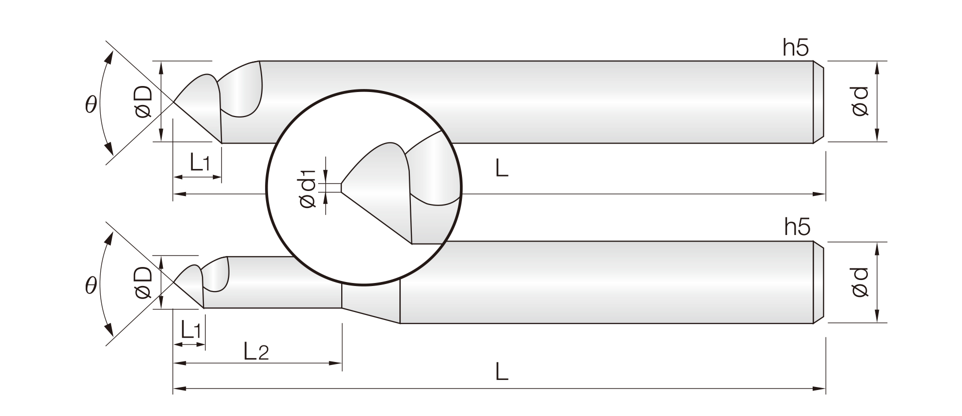1CHA (90° Chamfer Cutters)